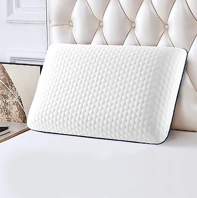 Memory Foam Large Soft Pillow Bounce Back Firm Deluxe Memory Foam Pillows UK • £23.99