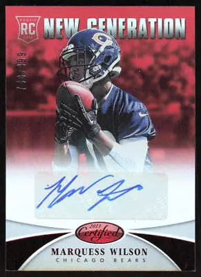 2013 Panini Certified Mirror Red Auto /999 Marquess Wilson #264 Bears • $4.99