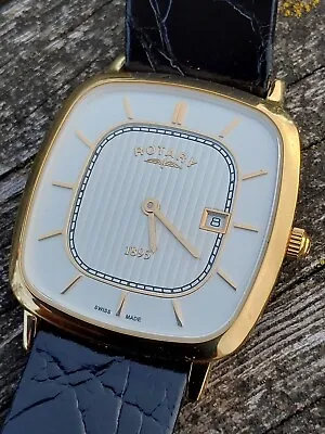 £54.99 • Buy Rrp £199.99 Rotary 1895 Mens Ultra Slim Watch GS08102/03,vintage Style Watch