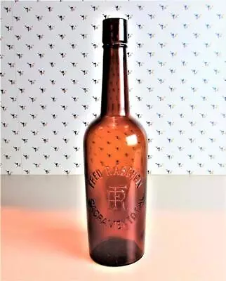 Fred Raschen Western Liquor Bottle Sacramento CAL. • $95