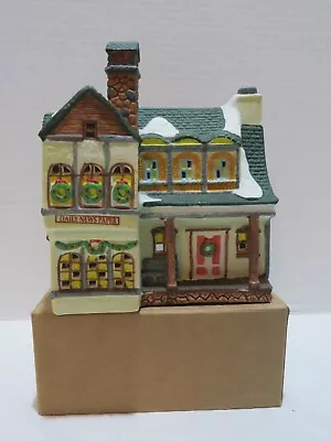 Vtg Holiday Expressions Daily News Christmas Village House • $19.95