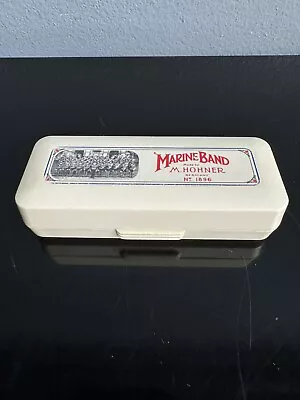 Vintage M. Hohner Marine Band Harmonica No 1896 - Original Box C - Damaged READ • $11.85