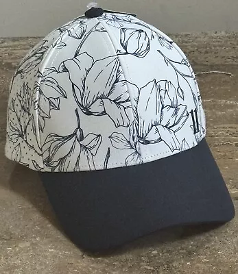 Walter Hagen Baseball Fitted Golf Hat WH P11 Cop-Prints INK Floral White. • $24.55