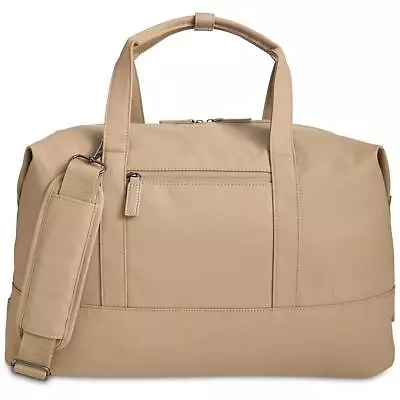 INC Mens Beige Rubberized Travel Duffle Weekender Bag O/S BHFO 9847 • $17.99