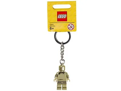 Lego Gear 850807 Golden Lego Minifigur-Schlüsselanhänger Chrome Keychain New • $25.53