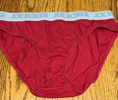 Joe Boxer Spellout Red Brief Vintage Underwear Cotton Size S No Pouch • $24.99