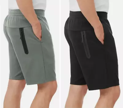 Men's XL Luxe Shorts Member's Mark Active Comfort Soft Black & Sage  2 PACK • $19.99