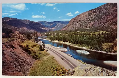 Clark Fork Valley Scene Alberton Montana MT Vintage Chrome Postcard • $3.95