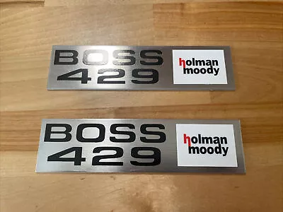 Boss 429 Mustang Valve Cover Metal Emblems! One New Pair Holman Moody Nascar • $100