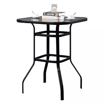 New Patio 31.5  X 31.5  X 39.76   Outdoor Patio Bar High Bistro Table Iron US • $77.99