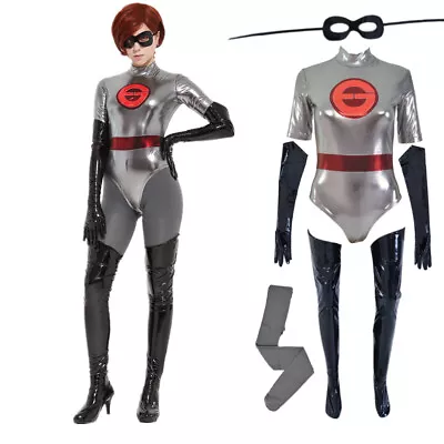 Mrs Incredible Adult Women Elastigirl Helen Parr Cosplay Costume Bodysuit Outfit • $49.99