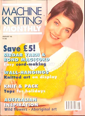 Machine Knitting Monthly Pattern Magazine 1995 August Vintage Ladies Aboriginal • £6.49