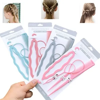 Topsy Tail Hair Braid Ponytail Braid Maker Hair Styling Accessories EasyUse Tool • £2.99