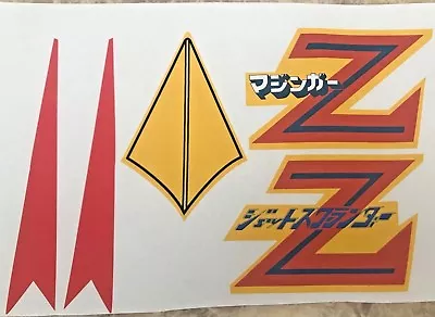$22.99 • Buy POPY Vintage JUMBO MACHINDER Mazinger Z JET SCRANDER  Decal Set