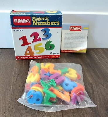 $12.99 • Buy Playskool Magnetic Numbers In Box SEALED BAG Vintage 1985