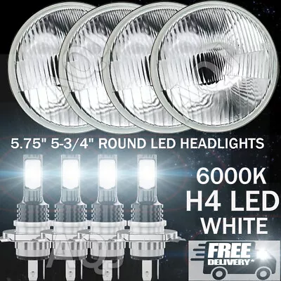 4PCS 5.75  5-3/4  Round LED Headlights For GMC C15/C1500 1961-1972 Pickup C2500 • $119.99