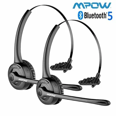 $30.29 • Buy Mpow Trucker Bluetooth Headset With Microphone Wireless Business Headphones Mic