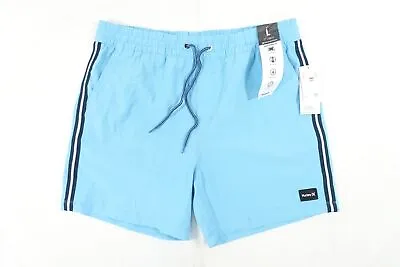 Hurley Phantom Side Striped Blue Large 34-36 Hybrid Cannonball Volley Shorts  • $16.04