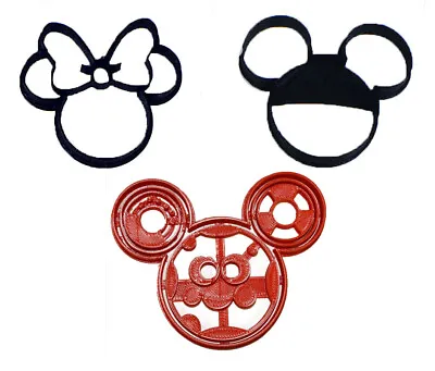 Oh Toodles Minnie Mickey Mouse Clubhouse Set Of 3 Cookie Cutter Usa Pr1038 • $5.99