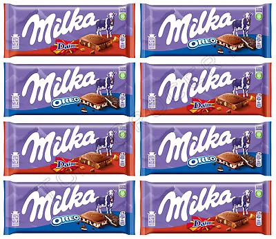 8 MILKA OREO & DAIM Bundle Chocolate Bars Party Sweets European Candy 100g • £52.11