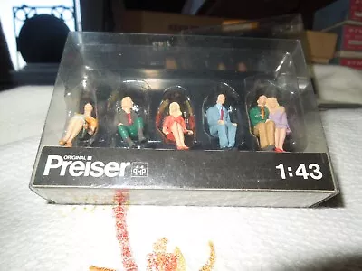 VINTAGE Preiser O 1:43 (lionel Scale) 8401 SIX SEATED PASSENGER Figures • $39.95