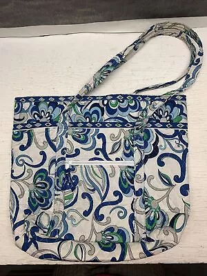 Vera Bradley  Betsy Mediterranean White  Quilted Purse/Handbag • $14