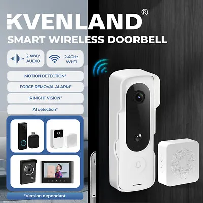 Video Door Bell WiFi Ring Doorbell Camera Wireless Intercom Security Monitor • $99.99