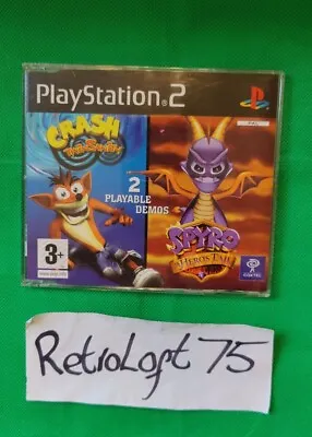Crash Twinsanity And Spyro A Hero’s Tail Sony PS2 Game Demo Disc. Very Rare. • £39.95