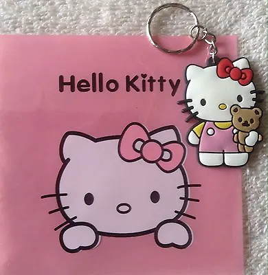 $2.99 • Buy Hello Kitty Adorable Keychain Key Chain PVC Rubber FOB With Metal Ring