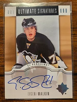 2007-08 Ultimate Collection Evgeni Malkin Ultimate Signatures Auto SP Penguins • $49.99