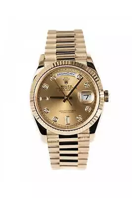 Rolex Day-Date 28238 Yellow Gold Diamond Dial Mens Watch 2020 Full Set • £28950