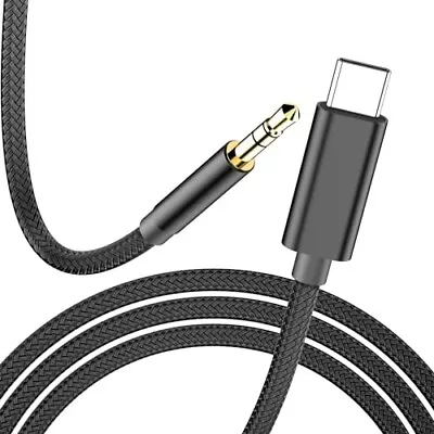 Aux Cable Type C USB C To 3.5mm Car Audio Music For Apple IPhone 15 Pro Max Plus • £4.29