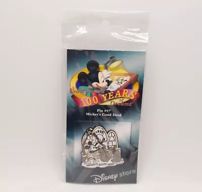 Vtg Disney Store Lapel Pin 100 Years Of Dreams #97 Mickey's Good Deed 2001 New • $13.49