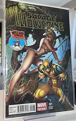 $115 • Buy Savage Wolverine #1 Mile High Comics J. Scott Campbell Variant SIGNED W/COA