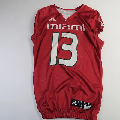 Miami Hurricanes Adidas Practice Jersey - Football Men's Red Used • $30