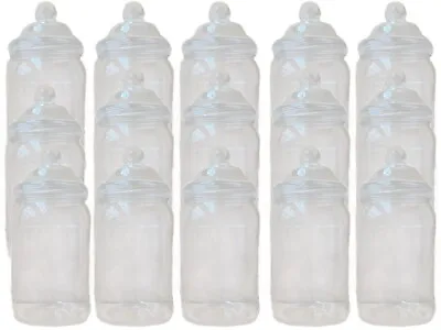 Large Plastic Sweet Jars 15 X 2117ml Storage Tubs Candy Buffet SLIGHT SECONDS • £26.99