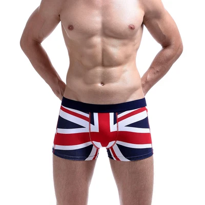 £7.59 • Buy Mens Boxers Short Union Jack Underwear Boyfriend British Flag Underwear Gift