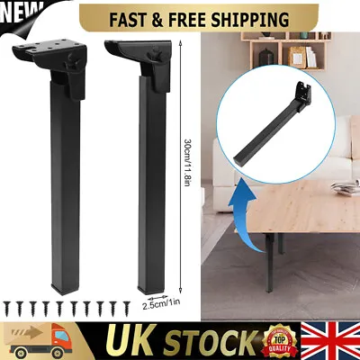 2/4x Practical Folding Table Legs Replaceable Supporting Legs Laptop Table Legs • £18.09