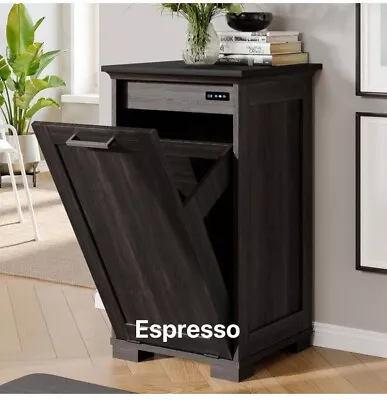 Kitchen Tilt Out Trash Bin CabinetFree StandingRecycling Cabinet Trash Can • $60