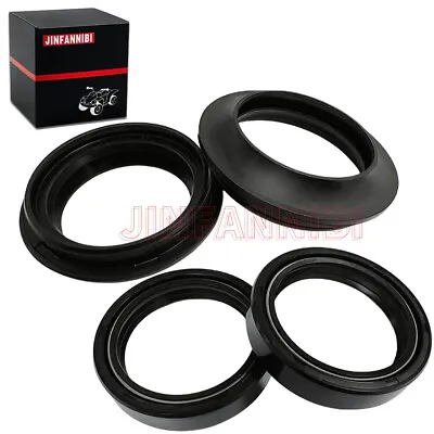 4pcs 43x55x10 Motorcycle Front Fork Damper Shock Oil Seal & Dust Seals Kit Set • $7.58