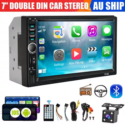 7  Double 2 DIN Bluetooth Head Unit Car Stereo Touch Screen Radio FM/TF/USB/AUX • $59.99