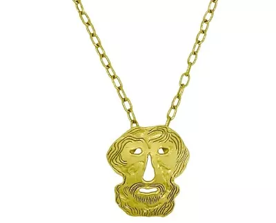 22k Gold Jean Mahie Figural Pendant Necklace   • $45500