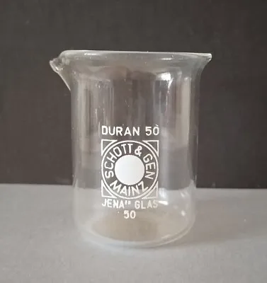 $9.99 • Buy Vintage Schott & Gen Mainz Duran 50 Jena Glas Scientific Lab 4.5 X 5.5 Cm (dxh)