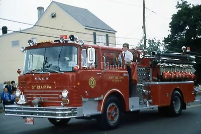 Fire Apparatus Slide- St. Clair PA Alert Fire Company Mack CF Engine • $5