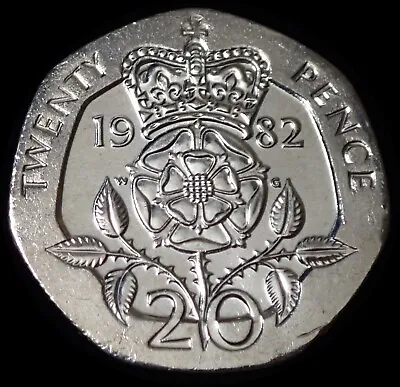 UK 20 Pence 1982 Elizabeth II A UNC Coin WCA MB1982 • £3.50