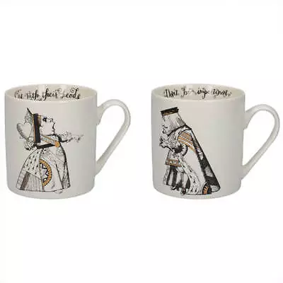 Alice In Wonderland Set Of 2 King & Queen Of Hearts Mugs • £21.96