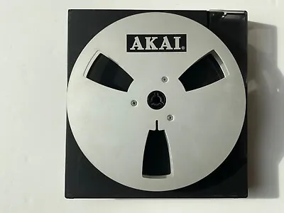 AKAI 7” Reel To Reel Metal Spool With Library Case. • £50