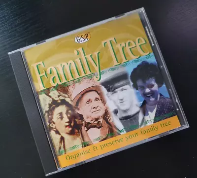 Vintage Family Tree Software PC CD Rom Windows 3.1 And Windows 95 • £5