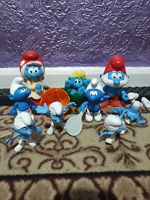 Smurf Figures Bundle Vintage Joblot Smurfete Suprise Egg Toys Mcdonalds • £7.99