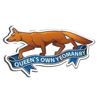 The Queen's Own Yeomanry Sticker - British Army - Qoy • £2.49